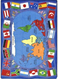Joy Carpets Kid Essentials Flags of the World Multi